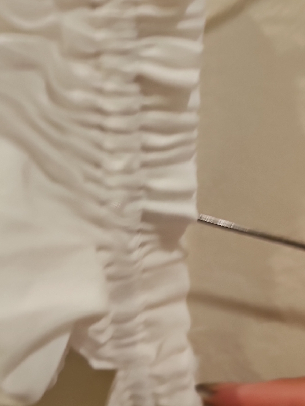 White Bohemian Maxi Dress with Ruching and Tie Detail - Picture 6 of 9